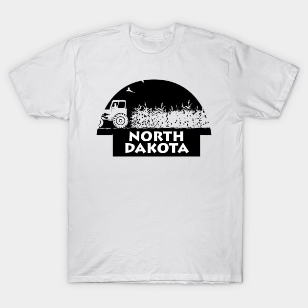 North Dakota Gifts for ND State Farmers Gifts T-Shirt by TheOptimizedCreative